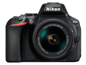 Aparat Foto Digital DSLR Nikon D5600 Kit AF-P 18-55mm VR Negru