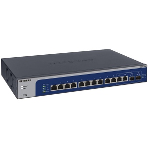 Switch NETGEAR XS512EM-100EUS Desktop and Rackmount 12 Ports 10-Gigabit/Multi-Gigabit Ethernet Smart Managed Plus Switch with 2 SFP+ Ports