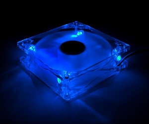 Zalman PC case Fan ZM-F2 Blue LED (SHARK FIN) 92mm