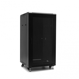 Rack Netrack Stand Alone 22U/600x600mm (perforated door) -black FULLY ASS