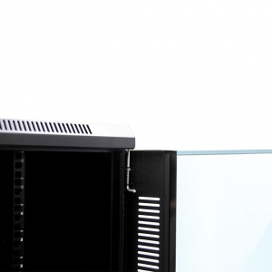 Netrack standing server cabinet 42U/800x800mm (perforated door)-black FULLY ASSE
