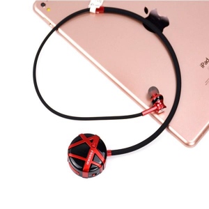 Casti FINEBLUE FL-C7 DIAMOND Bluetooth negru-rosu
