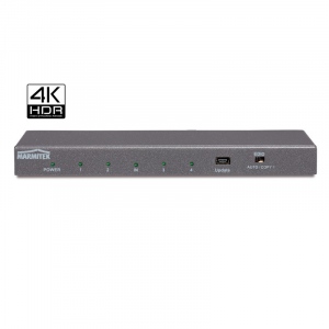 Splitter HDMI Marmitek cu 4K60 (4:4:4) si suport UHD, Split 614 UHD 2.0 â€“ 1 in/ 4 out