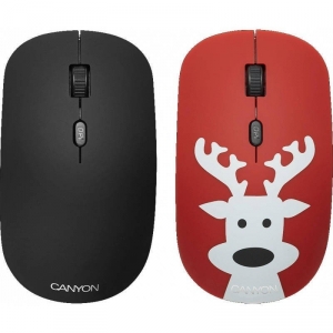 Mouse Wireless Canyon OpticalÂ + Cover(Deer), Black