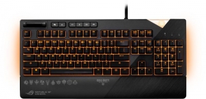 Tastatura Cu Fir Asus Gaming STRIX FLARE, Iluminata, Led Portocaliu, Neagra