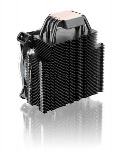 Raijintek Leto Pro CPU Cooler, black, white LED - 2x120mm