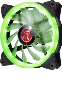 Raijintek IRIS 12 LED Fan, green - 120mm
