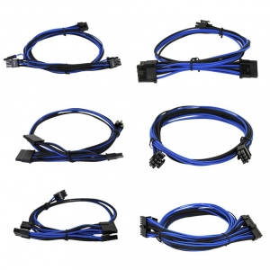 EVGA 100-G2-06KU-B9 EVGA Blue/Black Power Supply Cable Set 550-650 G2/P2/T2