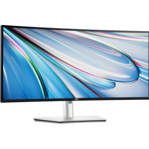 Monitor Dell IPS LED 34.14 inch U3425WE WQHD (3440 x 1440) HDMi DisplayPort Ecran curbat Boxe 120 Hz 5 ms (Argintiu)