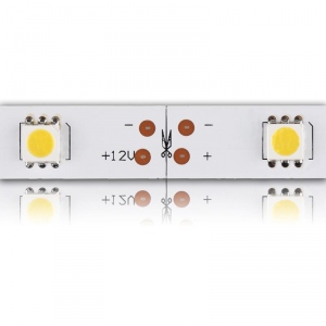WE banda LED flexibila 50m | 5050 | 7.2W/m | 12V DC | alb cald