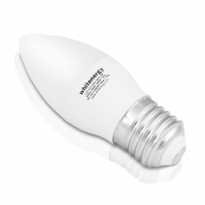 Whitenergy bec LED | 10xSMD2835| C37 | E27 | 5W | 230V |alb cald| laptos