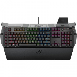 Tastatura Cu Fir Asus  USB ROG GK2000 RGB Iluminata, Led Multicolor, Neagra
