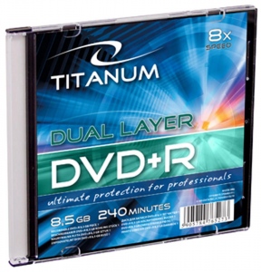 DVD+R DL TITANUM [ Slim x 1 | 8,5GB | 8x ] - carton 200 pcs