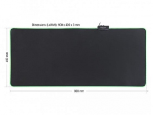 Delock Mouse Pad 900 x 400 x 3mm  RGB Illumination