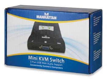 Switch mini KVM Manhattan 2 porturi