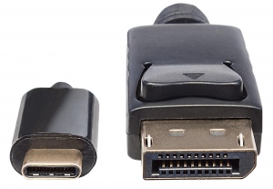 Manhattan Monitor cable adapter USB-C to DisplayPort DP 4K M/M black 2m