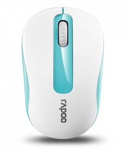 Mouse Wireless Rapoo 3 key  M10 Plus, Alb-Albastru