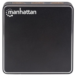 Manhattan AV HDMI 2.0 splitter 1x2 UHD 4K 3D AC power