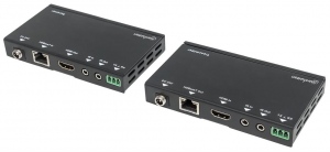 Manhattan HDMI HDBaseT extender by Cat6/6a/7 cable 4K UHD up to 40m with IR PoC