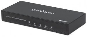 Manhattan AV HDMI 2.0 splitter 1x4 4K*2K UHD 60Hz HRD AC power
