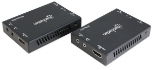 Manhattan HDMI extender by Cat6/6a/7 cable 4K@30Hz up to 50m with IR sensor PoC
