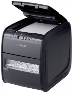 Distrugator automat documente AUTO+  90X, 90 coli, P3, cross-cut (tip confeti) Rexel 