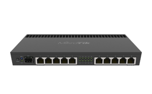 Router MikroTik RouterBOARD 4011iGS+ with Annapurna Alpine AL21400 Cortex A15CPU (4-cores, 1.4GHz per core), 1GB RAM, 512 MB, 10xGbit LAN