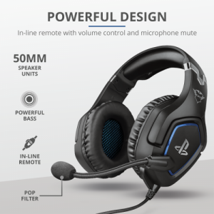 TRUST GXT 488 Forze-G PS4 Gaming Headset PlayStationÂ® official licensed product - black
