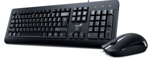 Kit Tastatura + Mouse Cu Fir Genius KYE KM-160, Black