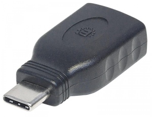 Manhattan SuperSpeed USB-C 3.1 Gen1 to USB type-A adapter M/F black