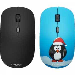 Mouse Wireless Canyon Optical + Cover(Penguin), Black