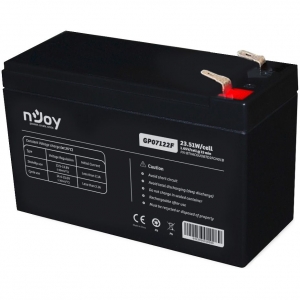 Baterie UPS Njoy GP07122F | 12 V | 7 A | 151 x 65 x 93 mm | Borne T2