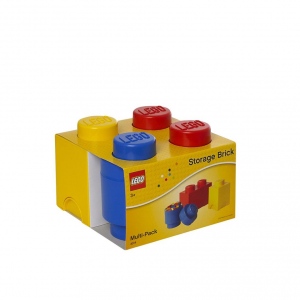 Zestaw pojemnikow w ksztalcie klockow LEGOÂ® Multi-Pack S: 3 Sztuk