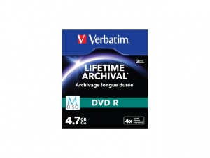 Verbatim M-DISC DVD R 4X 4.7GB MATT SILVER Slim Case 3PK