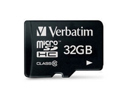 Card de Memorie Verbatim 32 GB SD MicroSDHC, Black