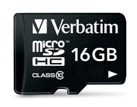 Card de Memorie Verbatim 16GB microSDHC Class 10 UHS-1, Black