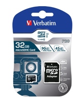Card De Memorie Verbatim Pro U3 32GB Micro SDHC Clasa 10, Black
