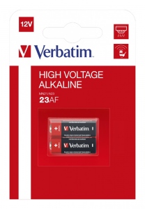 BATERIE VERBATIM  23AF (MN21/A23), 12V alcalina,  2 buc., 
