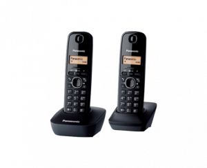 Telefon fara fir Panasonic Dect Twin KX-TG1612FXH Negru