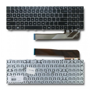 Qoltec Notebook Keyboard HP Probook 4530 | silver frame