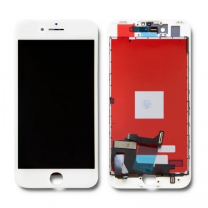 Qoltec LCD Touch screen for iPhone 7 | white frame