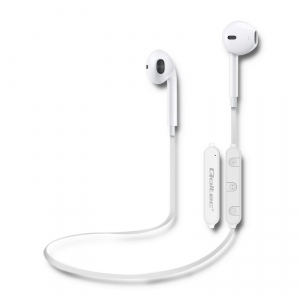 Casti Qoltec In-ear Wireless with microphone White
