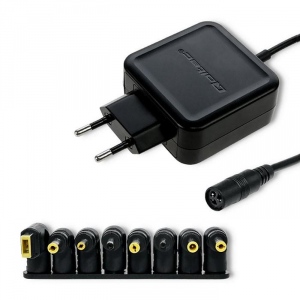 Qoltec Universal power adapter 45W | 8 plugins