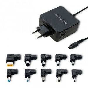 Qoltec Universal power adapter 65W | 10 plugins | max 3.42A