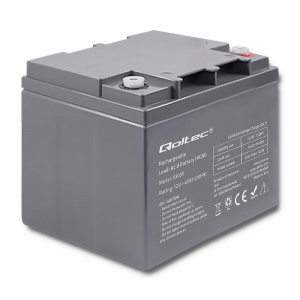 Qoltec Battery AGM | 12V | 45Ah | max.13.5A