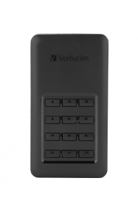 SSD Verbatim External 256GB Store & Go G1 2.5inch  USB3.1 Black Secure Portable