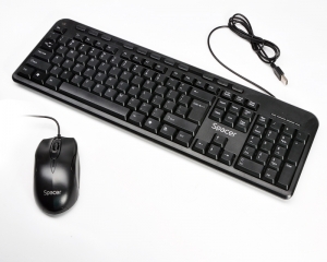 Kit Tastatura + Mouse Cu Fir Spacer SPDS-1691 Negru