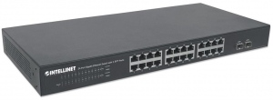 Switch Intellinet Gigabit Ethernet 24x 10/100/1000 Mbps 2x SFP rackmount 19--