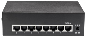 Switch Intellinet Gigabit 8x Porturi 10/100/1000 Mbps RJ45 PoE/PoE+ 802.3at/af 60W VLAN