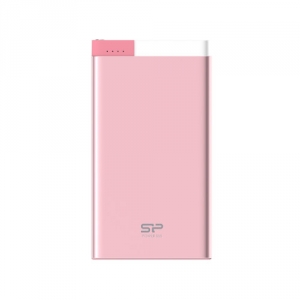 SSD Silicon Power S55 Power Bank 5000mAH, microUSB, Lightning, Pink